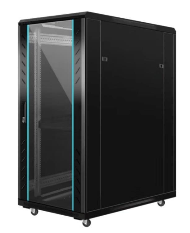22U floor-standing rack reference photograph